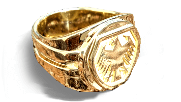 Ring vergolded Messing 3D Druck Service