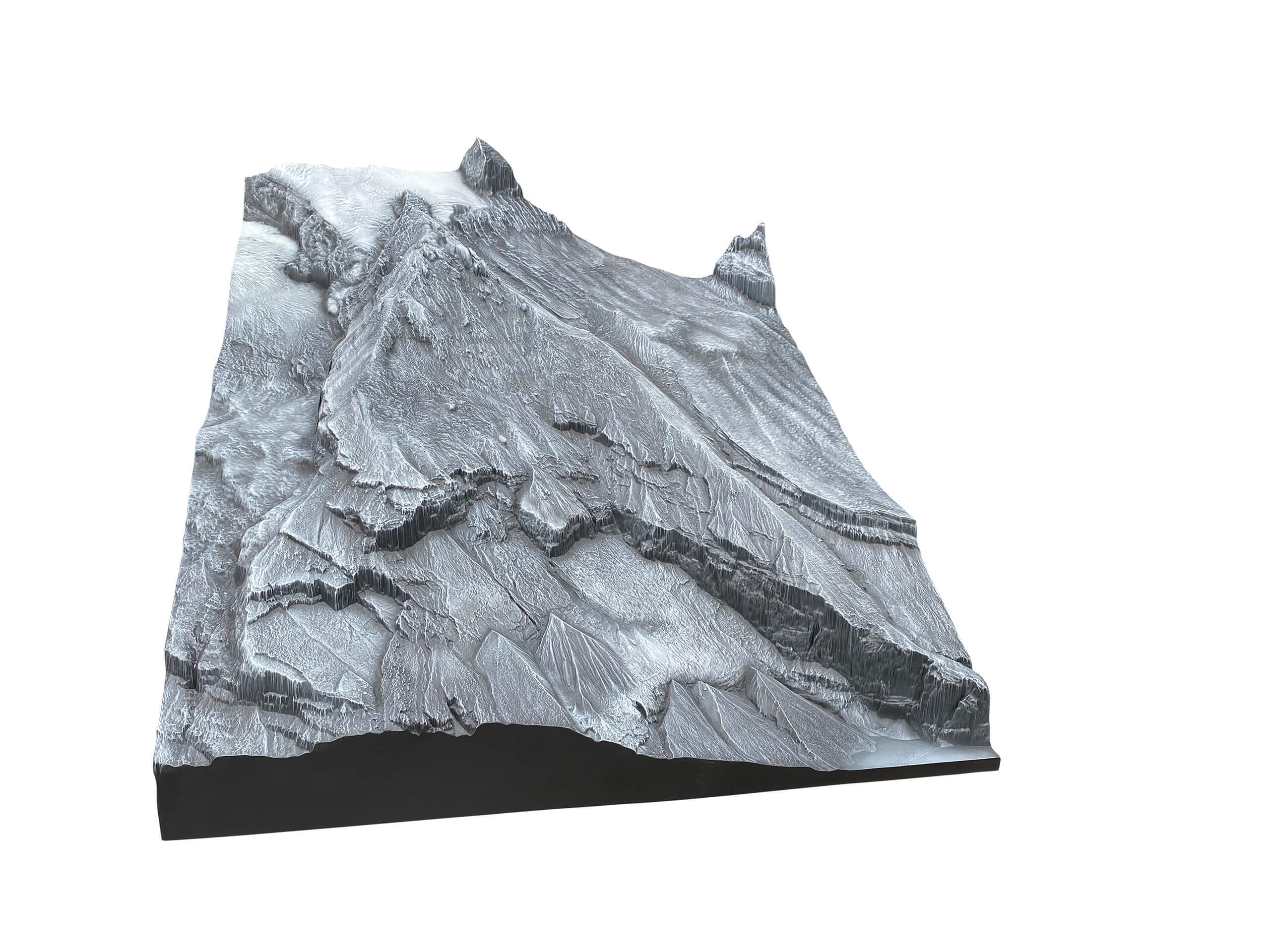 Handbemalte Berglandschaft Ausstellungsmodell 3D Druck Service